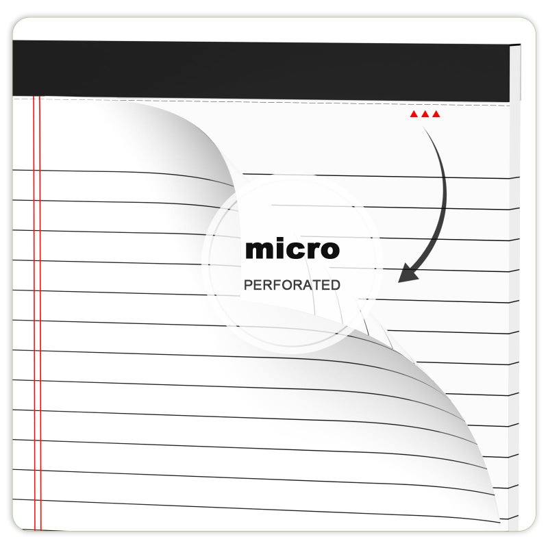AILZFEI 12pcs Small Note Pad 5x8 College Ruled White Legal Pads Paper Notepads 12 Pack Study Back Writing Pads 5 x 8 Legal Pads Perforated Narrow Ruled Pads of Paper White - Image 5