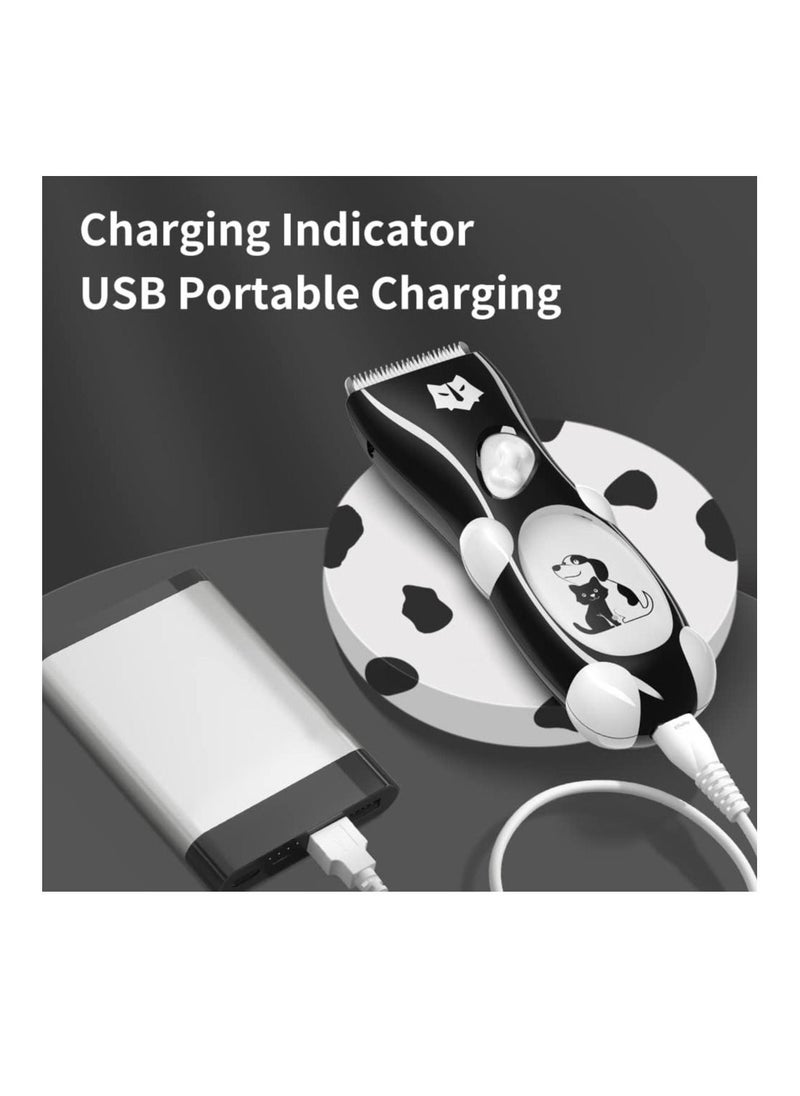 فورتي بيتس كليبرز USB قابلة للشحن اللاسلكي للقطط أدوات العناية بالقطط ماكينة حلاقة الكلاب كليبرز للحيوانات الأليفة  - Image 3