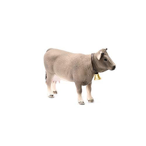 Schleich Farm World Braunvieh Cow Animal Figurine - Highly Detailed and Durable Farm Animal Toy, Fun and Educational Play for Boys and Girls, Gift for Kids Ages 3+ - Image 4