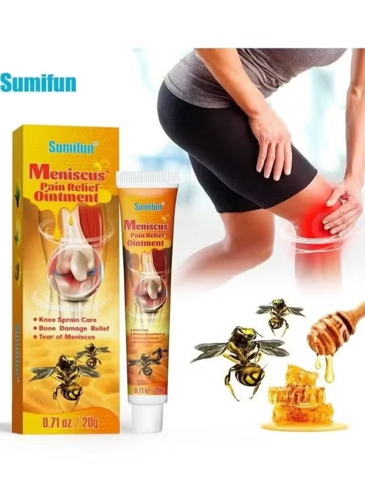 Meniscus Pain Relief Ointment - Neck, Shoulder, Back, Hip, Joint, Muscle, Knee, Feet Pain Relief, Muscle Pain Relief Cream, Pain Relief Spray 1 Bee Venom Cream Bee Venom Cream for Joints Bee Venom Ointment Arnica Bee Venom Ointment Knee Spray Pain Cream Back Pain Cream Bee Venom Spray Ointment for Hand Pain Bee Venom Ointment for Joints