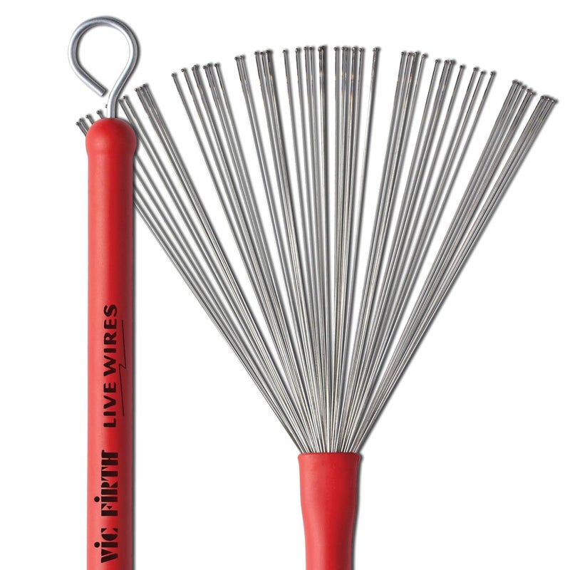 Vic Firth Drum Brush Retraceable Live Wires Brush LW - Image 1