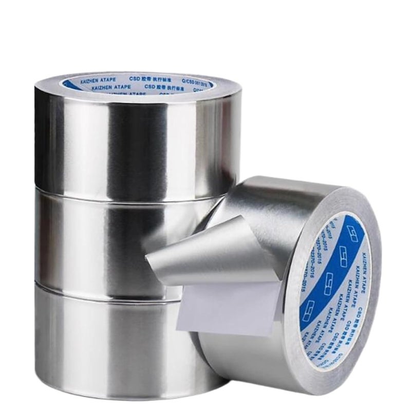 Aluminum Foil Tape 100MM Wide 20M Heat Resistant Insulation Self Adhesive Sealing - Image 2