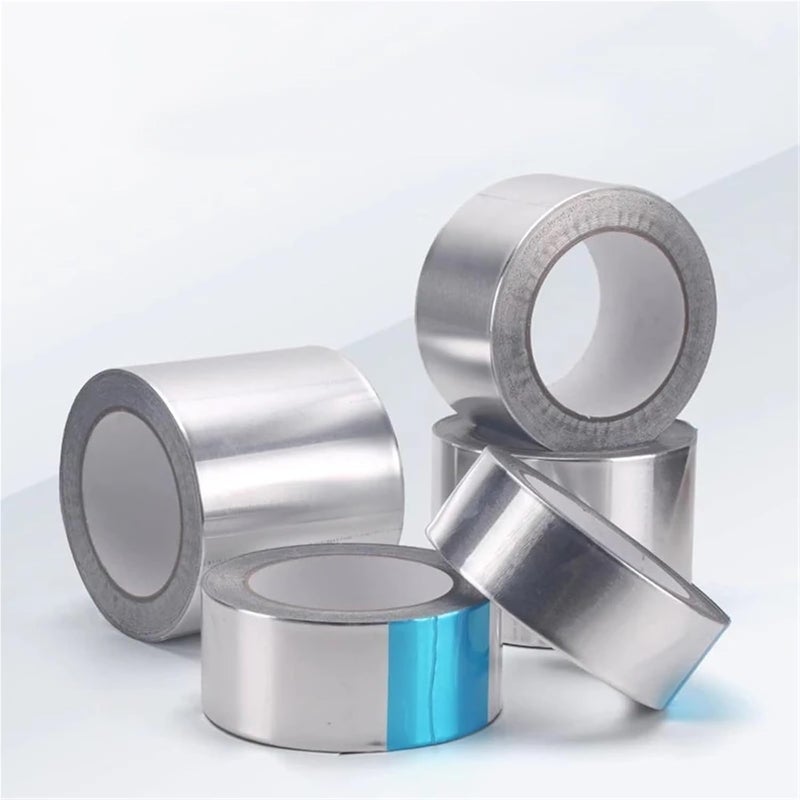 Aluminum Foil Tape 100MM Wide 20M Heat Resistant Insulation Self Adhesive Sealing - Image 4