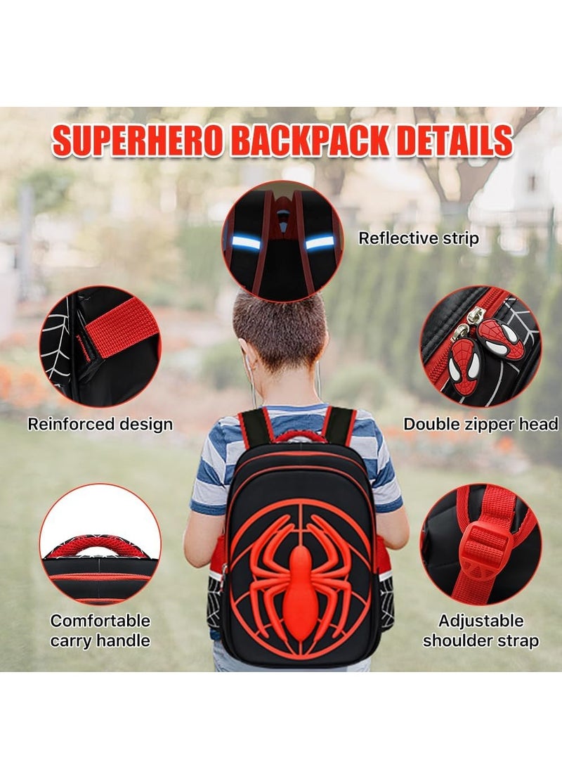RATSAW Kids School Backpack,16.5" Super Hero Cartoon Schoolbag Lightweight Waterproof Book Bag for Kids Boys Large Capacity Back to School Children Supplies  - Image 3