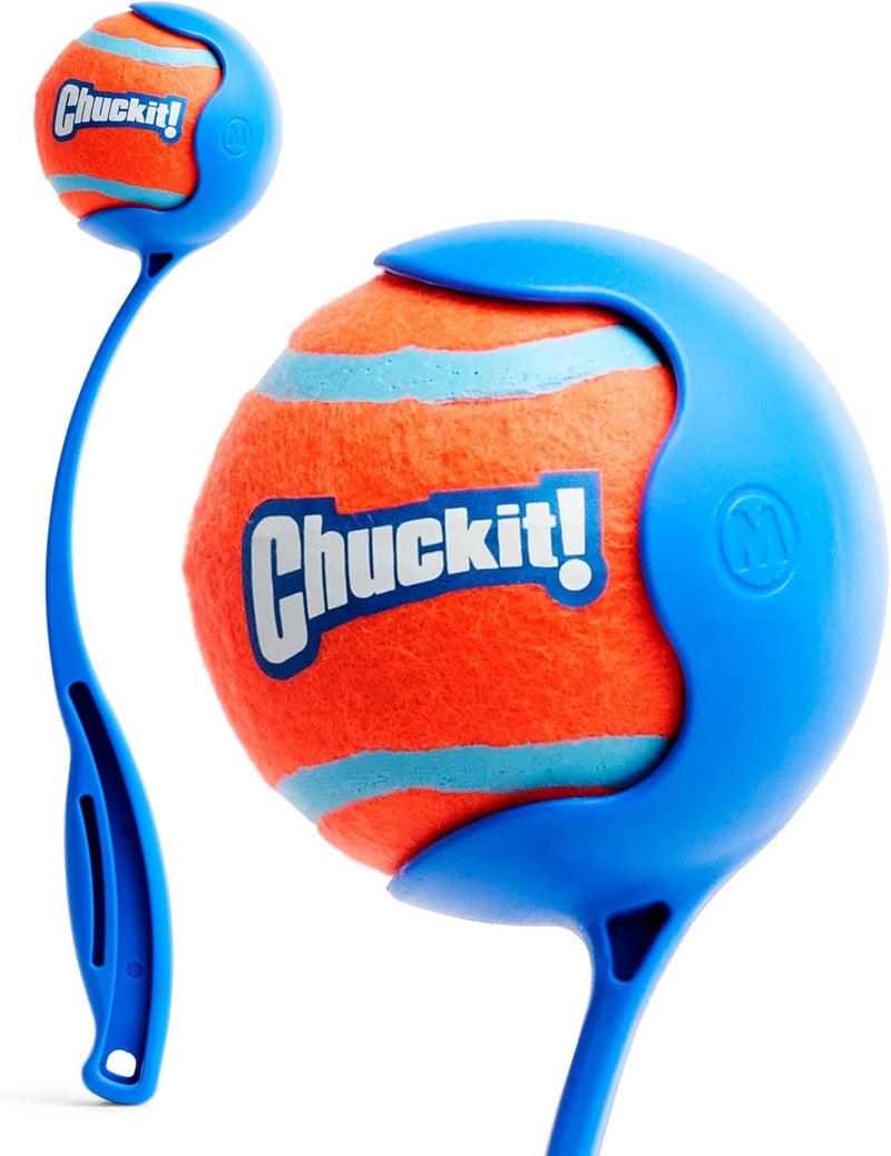 Chuckit! Sport Dog Ball Launcher with Tennis Ball - 12 Inch Fetch Toy for Dogs - Image 1