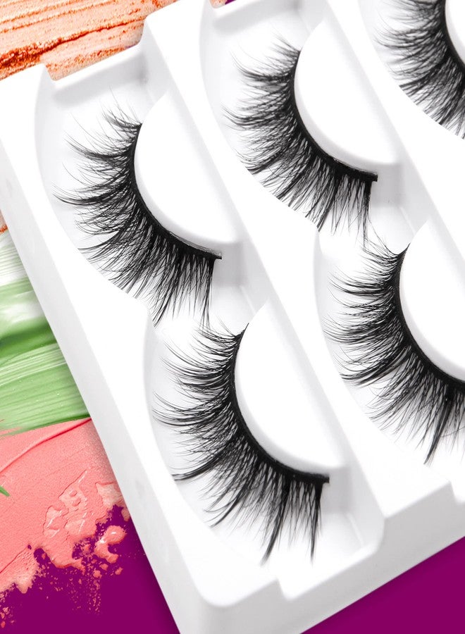 Eliace False Eyelashes Natural look Cat Eye Lashes Wispy Strips 3D Mink Lashes Fake Eyelashes Volume Fluffy Thick,Thin Soft Band Comfortable Dramatic Cross Wispy Lash Reusable,15 Pairs Alice Style - Image 3