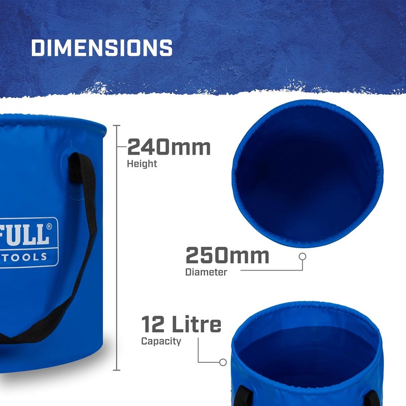 Faithfull فيثفول FAI12LBUCKET دلو قابل للطي مقاوم للماء - 12 لتر - Image 2