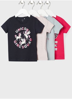 NAME IT Kids 4 Pack Front Graphic T-Shirt  - Image 1