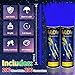 Taikula 200 Pack 8 Glow Sticks Bulk Party Favors Blue Light Up Sticks with Connectors Neon Glow in the Dark Party Supplies Bracelets for Holiday Birthday Party DecorationBlue - Image 4