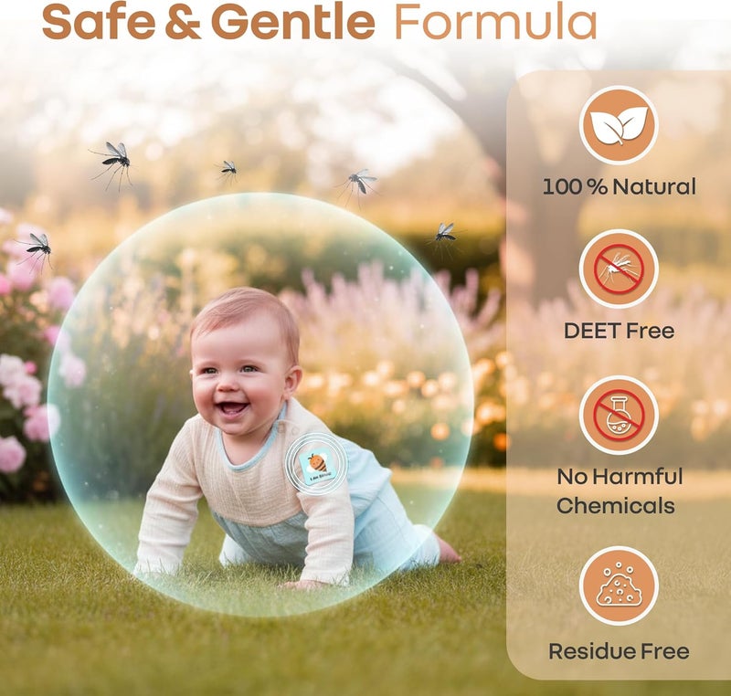 أر فور رابيت R FOR RABBIT Hygocare لصقات طارد البعوض للأطفال 100% طبيعي حماية كاملة لمدة 24 ساعة من حمى الضنك والملاريا والشيكونغونيا (عبوة من 24) - Image 3