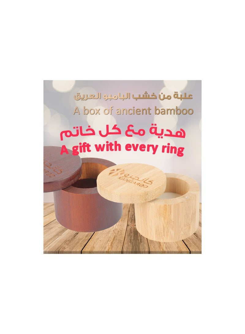 كانجرو خاتم فضه عيار 925 - Image 5