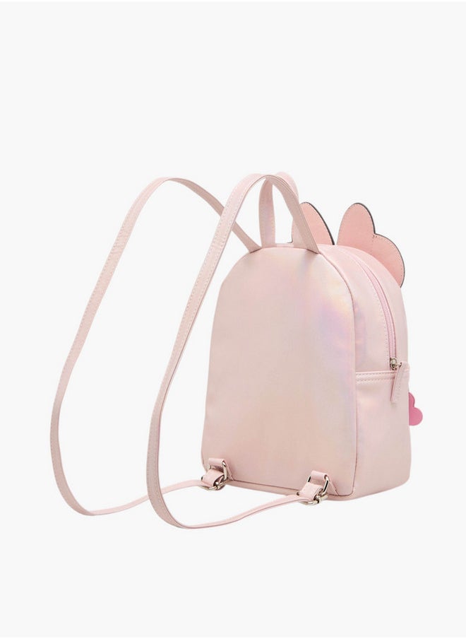 Disney Minnie Mouse Applique Backpack with Adjustable Straps and Zip Closure  - Image 3