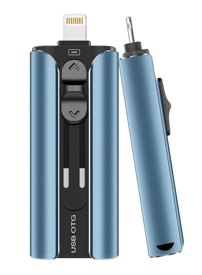 ROSPE MFi Certified Flash Drive 256GB for iPhone Thumb Drive Photo Stick, High Speed USB Memory Stick iPhone Flash Drive for Photos Videos, External Storage Jump Drive for iPhone/iPad/Android/PC (Blue) - Image 1