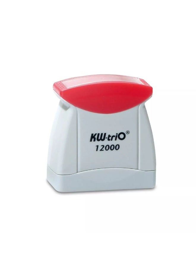 كيه دبليو تريو طابع بريدي مُحبر مسبقًا "مُلغي" رقم 12000 - أحمر - Image 1