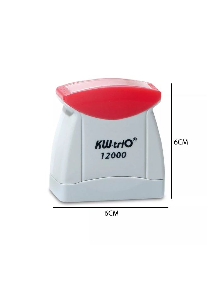 كيه دبليو تريو طابع بريدي مُحبر مسبقًا "مُلغي" رقم 12000 - أحمر - Image 3