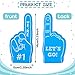 Sinmoe 100 Pieces Mini Foam Finger Football Party Favors 1 Sports Fan Foam Finger Football Party Supply Basketball Baseball Soccer Sporting Events SuppliesMulticolor - Image 4