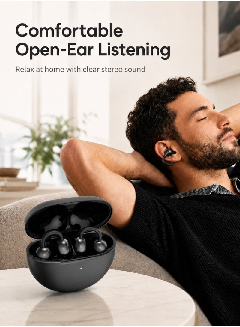 Starfire Bluetooth V6.0 Open Earbuds with Ear Hook, Touch Control, ENC Noise Reduction, Stereo Sound, IPX4 Sweatproof, 400mAh Charging Case - Image 2