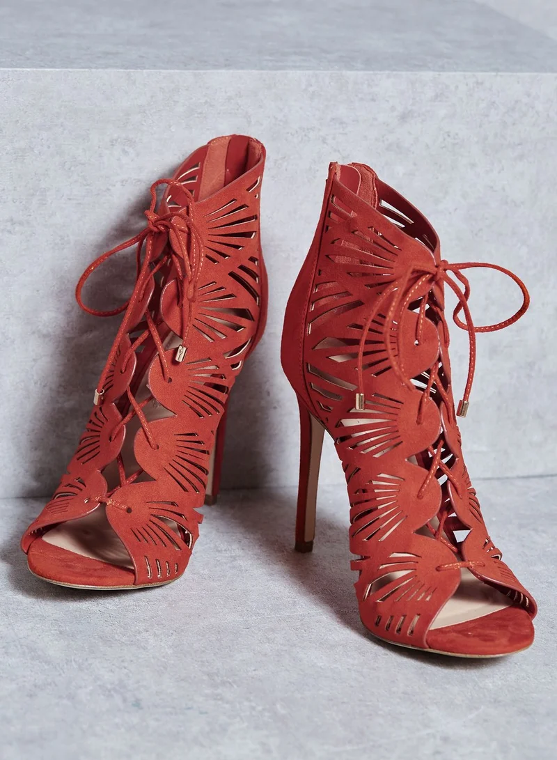 ALDO Lassie Lace Up Peep Toe Sandals