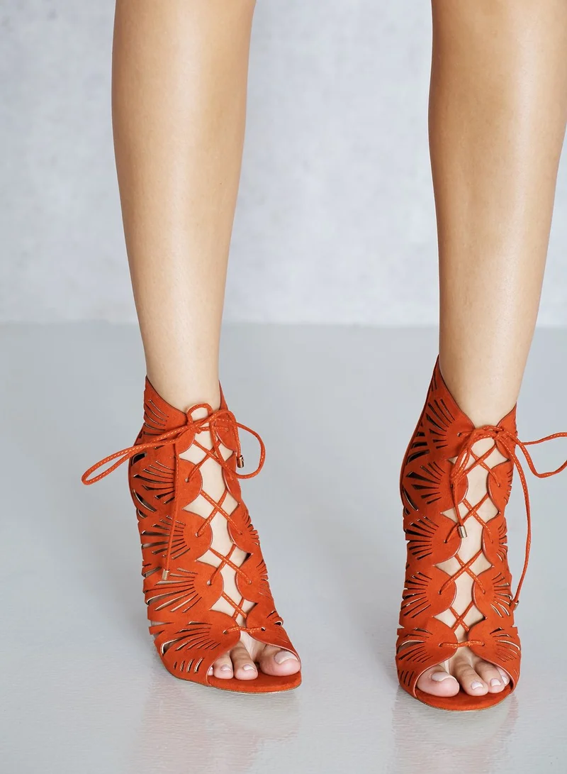 ALDO Lassie Lace Up Peep Toe Sandals