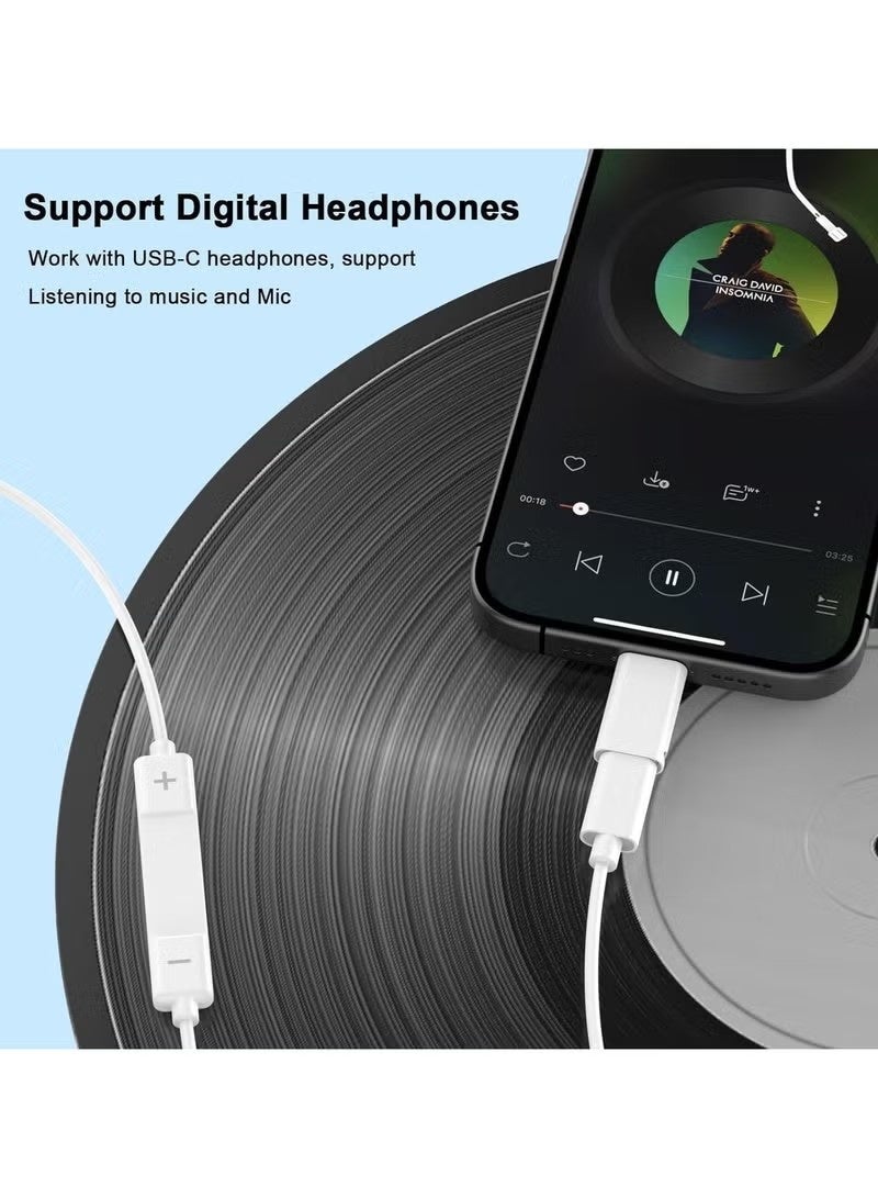 Lightning Male to USB C Female Headphones Adapter Type C Support Charging Aux Audio Headphones Adapter Connector Dongle for iPhone 14/13/12/11/8/7/Plus/Pro Max/6/5 iPad - Image 4