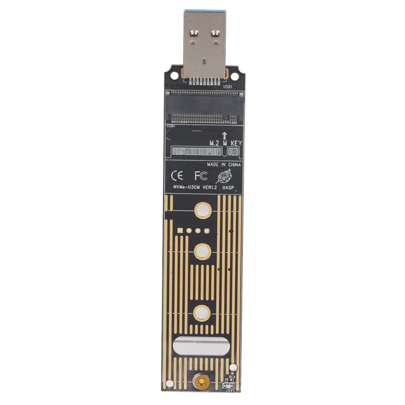 M.2 NVME To USB Adapter 10Gbps USB 3.1 Gen 2 Bridge Chip Portable SSD - No Cable Required High-Speed Data Retrieval for Samsung 970 Series 960 Series WD Black Intel Crucial NVME SSD - Image 1
