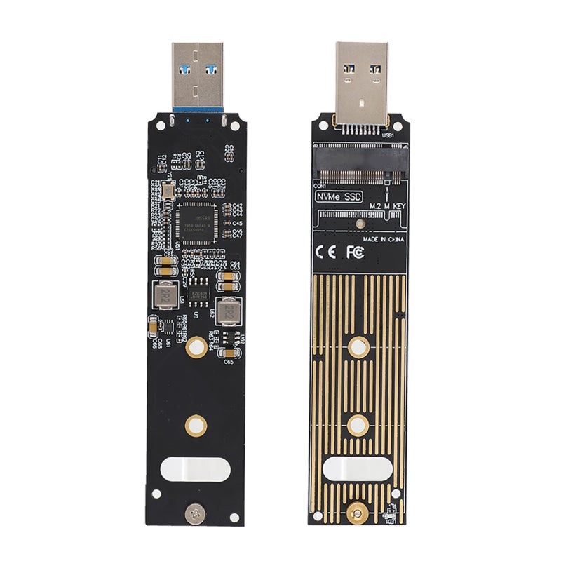 M.2 NVME To USB Adapter 10Gbps USB 3.1 Gen 2 Bridge Chip Portable SSD - No Cable Required High-Speed Data Retrieval for Samsung 970 Series 960 Series WD Black Intel Crucial NVME SSD - Image 3