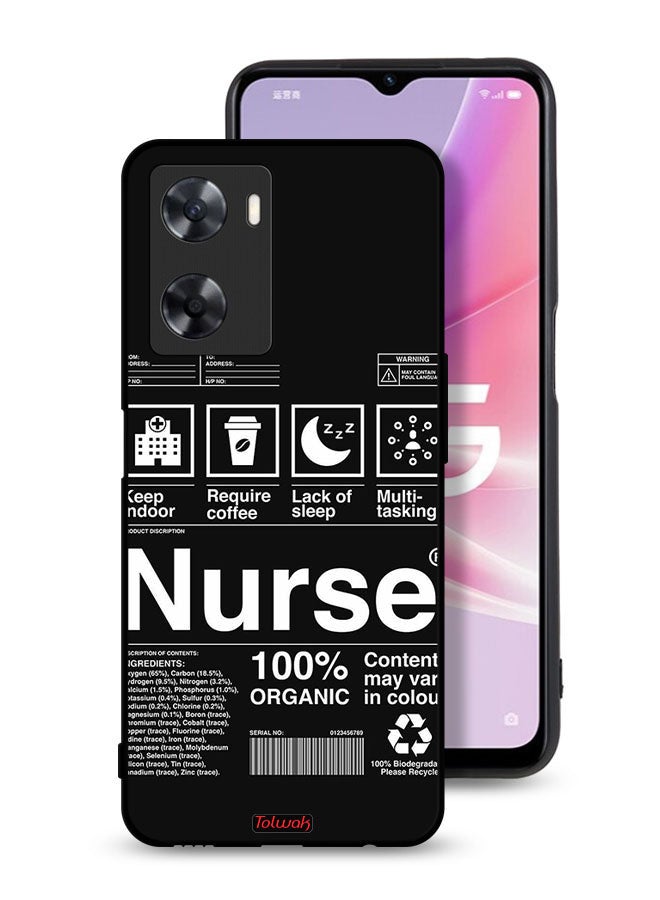 Tolwak Oppo A77 4G Protective Case Cover Nurse Sticker - Image 1