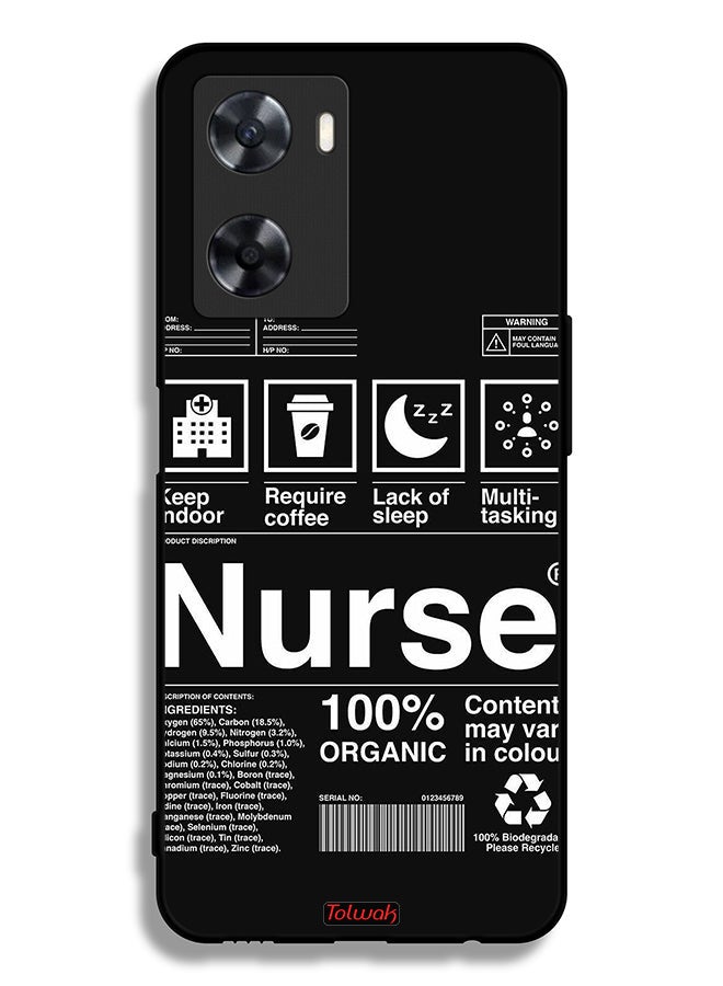 Tolwak Oppo A77 4G Protective Case Cover Nurse Sticker - Image 2