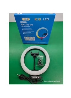 Generic Live Fill Light Series 8 Inch 10 Inch 12 Inch 13 Inch 14 Inch RGB Ring Fill Light Colorful Live Lighting-Specifications:Conventional Rgb 10inch /26cm Fill Light-wired Control  - Image 1