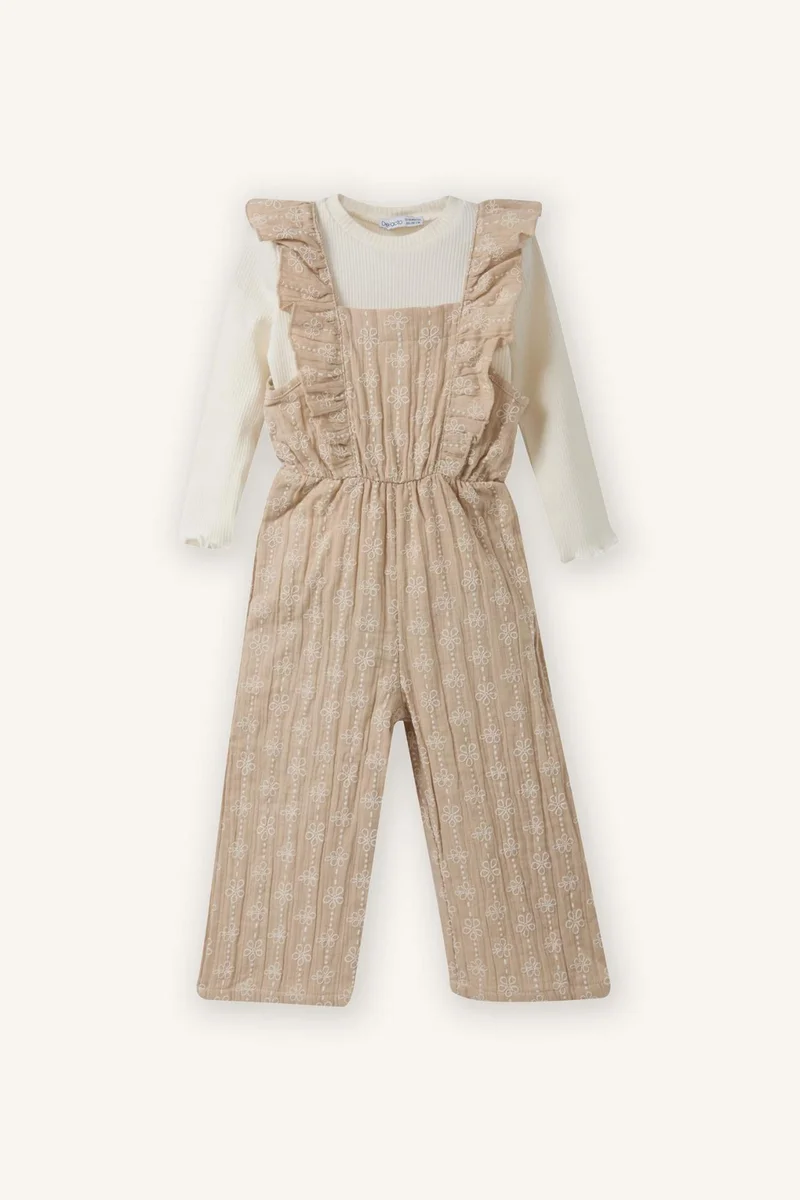 ديفاكتو Baby Girl Floral Muslin 2 Piece Set