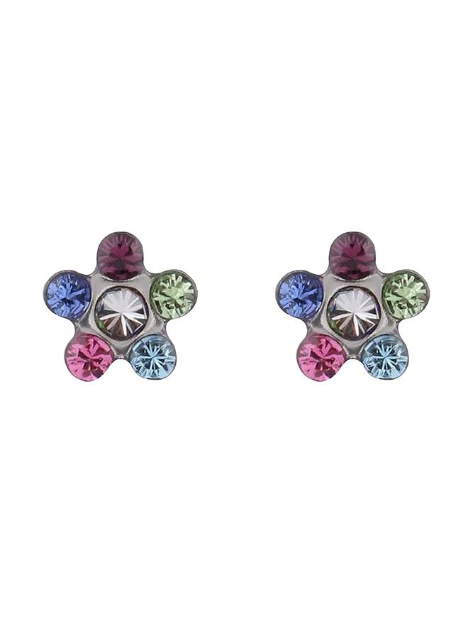 Studex Daisy Rainbow Allergy-Free Stainless Steel Ear Studs - Image 1