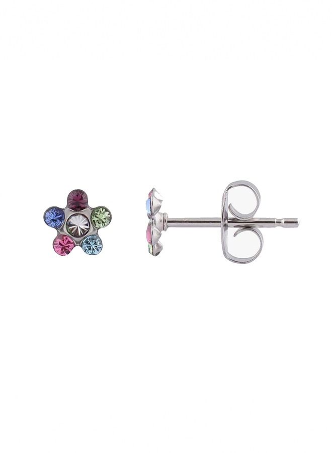 Studex Daisy Rainbow Allergy-Free Stainless Steel Ear Studs - Image 3
