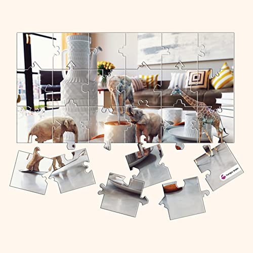 Hungry Brain The Missing Piece Educational Fun Jigsaw Puzzle for Kids 18 Months+ | Logical and Analytical Thinking of Kids with 5 Unique Puzzles | 9 to 48 Pieces of 5 Double Sided Puzzle Board Games - Image 3