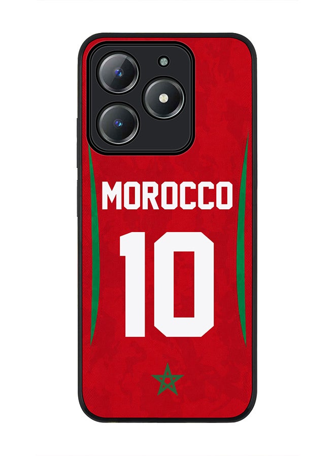 Stylizedd For Realme C63 / Realme C61 4G Case,Slim fit Camera Protection, Shockproof Thin Phone cover  - Football Team Morocco World Cup 2026 - Image 1