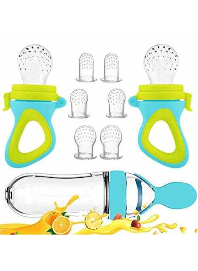 MiniMe Baby Bottle & Fruit Feeder Pacifier Gift Set | Feeding Accessories | 6+ Months | Green | Food-Safe Plastic | Soft & Gentle on Baby's Skin | Durable | Easy To Clean | Ideal For Daily Use & Gifting. - Image 1