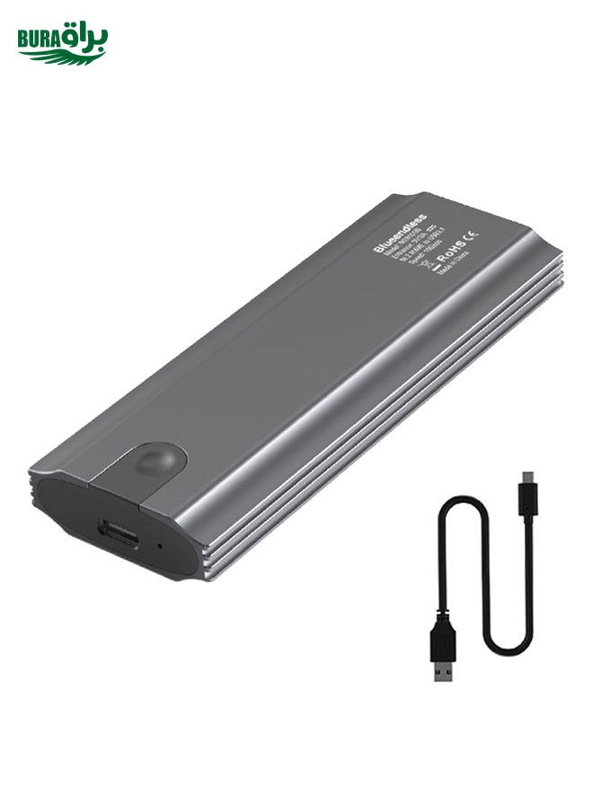 BURAQ - Blueendless 2810 Single SATA Protocol Wiring C-A M.2 Mobile Hard Disk Case SSD External Solid Hard Drive Enclosure Box - Image 1