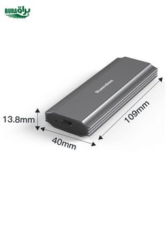 BURAQ Blueendless 2810 Single SATA Protocol Wiring C-A M.2 Mobile Hard Disk Case SSD External Solid Hard Drive Enclosure Box  - Image 2