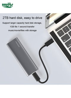 BURAQ Blueendless 2810 Single SATA Protocol Wiring C-A M.2 Mobile Hard Disk Case SSD External Solid Hard Drive Enclosure Box  - Image 5
