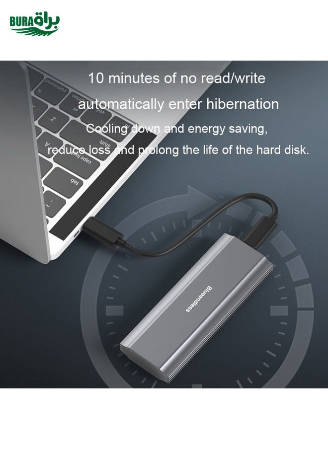 BURAQ - Blueendless 2810 Single SATA Protocol Wiring C-A M.2 Mobile Hard Disk Case SSD External Solid Hard Drive Enclosure Box - Image 1