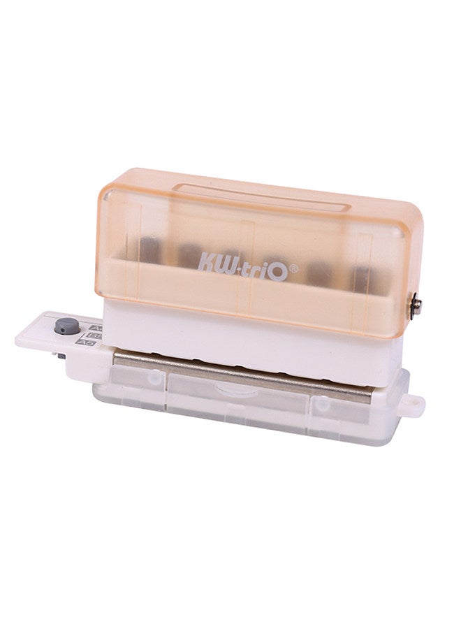 Kw-trio 6-Hole Paper Punch Handheld Mini Puncher Support Multiple 20/26/30 Hole Punching 5.5mm Aperture for A4 A5 B5 Notebook Scrapbook Diary Planner Calendars Agenda Greeting Card DIY  - Image 1