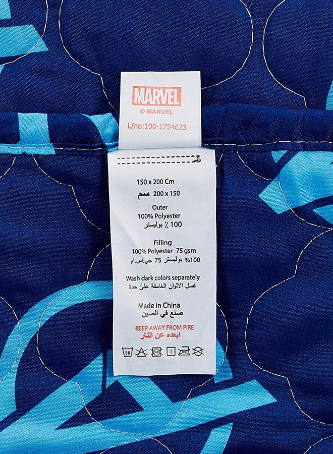 MARVEL Printed Blanket polyester Blue - Image 4