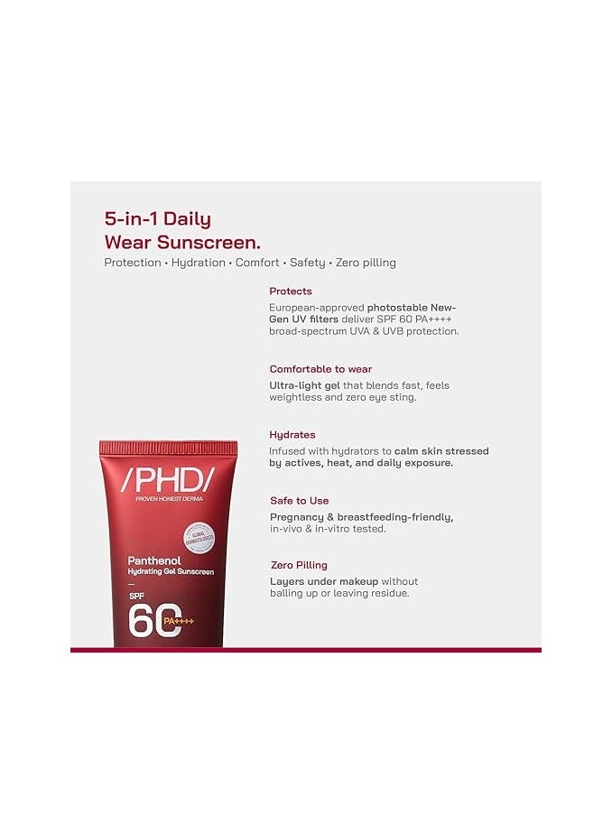 PHD Panthenol Hydrating Gel Sunscreen 50ml - Image 5
