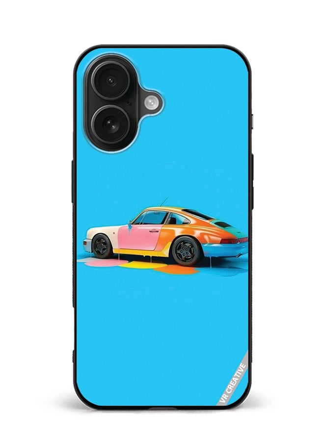 Protective Case Cover For Apple iPhone 16 Plus Car Design Multicolour