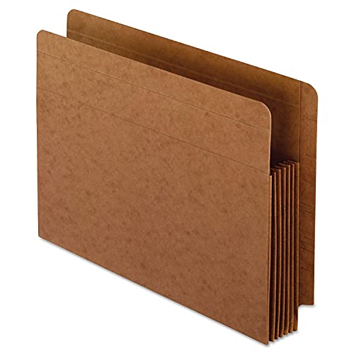 Pendaflex 95363 Heavy-Duty End Tab File Pockets, Straight Cut, 1 Pocket, Letter, Brown (Box of 10), Red - Image 2