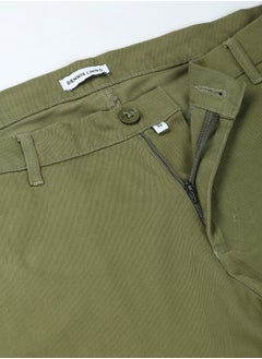 Dennis Lingo Men's Light Olive Tapered Fit Cargo Trousers - Stylish and Practical  - Image 5