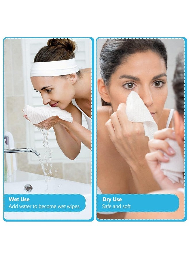 PRIME PICK مناديل وجه قابلة للاستخدام لمرة واحدة من برايم بيك 300 قطعة، مناديل قطنية ناعمة، متعددة الاستخدامات للعناية بالبشرة، مزيل مكياج، مناديل وجه وتنظيف الوجه (عبوة من 6)  - Image 2