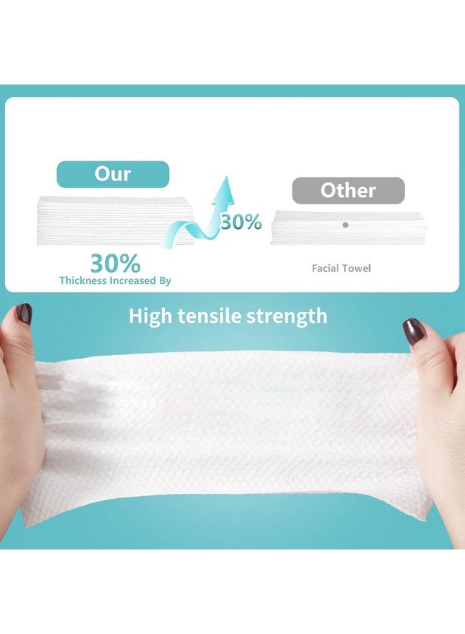 PRIME PICK مناديل وجه قابلة للاستخدام لمرة واحدة من برايم بيك 300 قطعة، مناديل قطنية ناعمة، متعددة الاستخدامات للعناية بالبشرة، مزيل مكياج، مناديل وجه وتنظيف الوجه (عبوة من 6)  - Image 5
