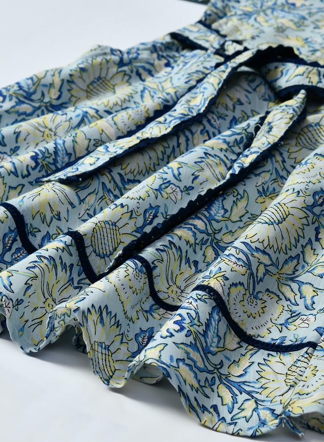 بيلا مودا فستان بحزام بنقش الزهور - Image 4