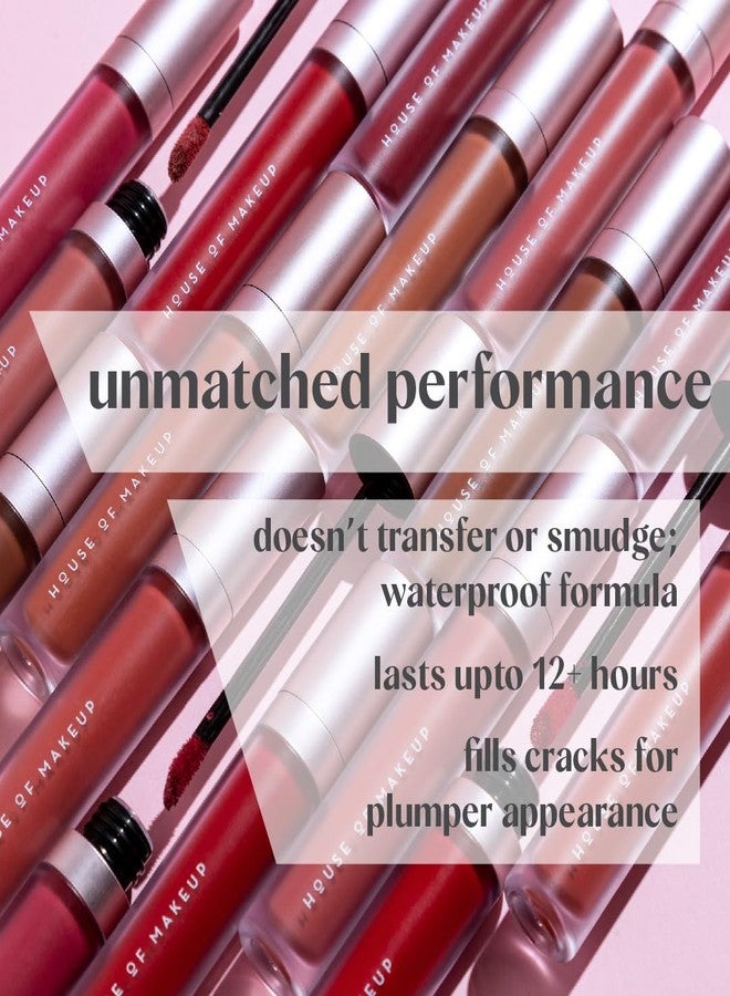 House Of Makeup Hydrating Liquid Lipstick | Nude Lipstick Shades | Comfy Liquid Lipsticks For Women | Everyday Nude Shade Lipstick | Liquid Matte Lipstick | 5 ml | (Hot Chocolate) - Image 2