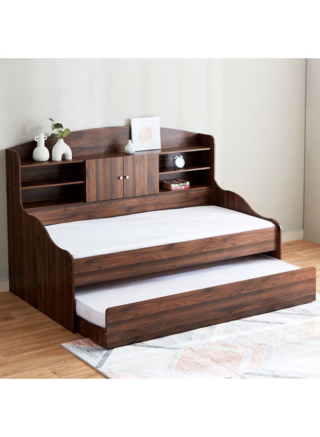 Home Box Cooper Single Cabin Bed With Pull-Out Bed 194.5 x 133 x 121 cm, Mattress Size - 90x190cm  - Image 1